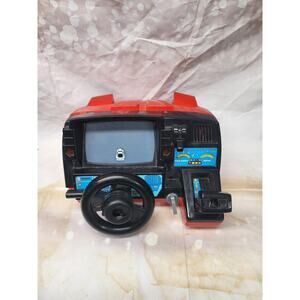 80s Fun to Drive Red Corvette Dashboard Racing Game 1985 Playmates PLEASE READ